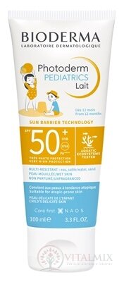 BIODERMA Photoderm PEDIATRICS Mlieko SPF 50+ na tvár a telo (od 12 mesiacov) 1x100 ml