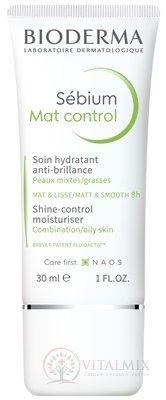 BIODERMA Sébium Mat Control zmatňujúci hydratačný krém 1x30 ml