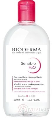 BIODERMA Sensibio H2O (V2) micelárna voda pre citlivú pleť (inov. 2021) 1x500 ml