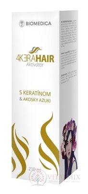 BIOMEDICA 4KƎRAHAIR Aktivátor s keratínom & Akosky Azuki 1x210 ml