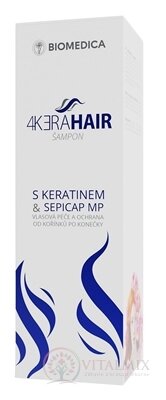 BIOMEDICA 4KƎRAHAIR Šampón s keratínom & Sepicap MP 1x210 ml