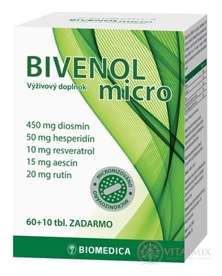 BIOMEDICA BIVENOL micro tbl 60+10 zadarmo (70 ks)