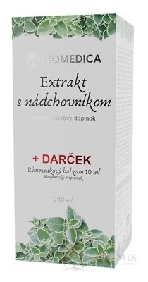 BIOMEDICA Rýmovníkový extrakt bylinný, s nádchovníkom 1x240 ml + darček Rýmovníkový balzam 1x10 ml, 1x1 set