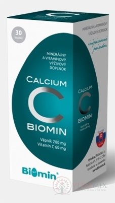 Biomin CALCIUM S VITAMÍNOM C cps 1x30 ks