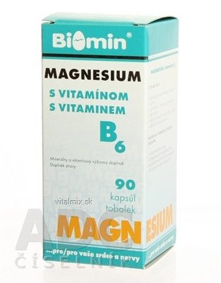 BIOMIN MAGNESIUM S VITAMÍNOM B6 cps 1x90 ks