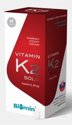 Biomin VITAMIN K2 SOLO cps 1x60 ks