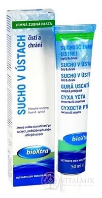 bioXtra SUCHO V ÚSTACH zubná pasta jemná 1x50 ml