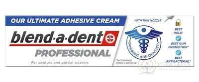 blend-a-dent PROFESSIONAL adhesive cream fixačný dentálny krém, s tenkou tryskou 1x40 g