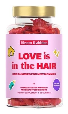 Bloom Robbins HAIR GUMMIES FOR NEW MOMMIES žuvacie cukríky (vlasy, pre tehotné a dojčiace ženy) 1x60 ks