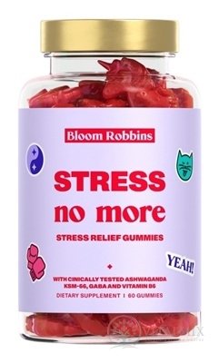 Bloom Robbins STRESS no more žuvacie pastilky - gumíky, jednorožci 1x60 ks