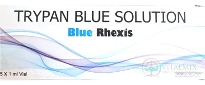 Blue Rhexis 0,06% roztok sterilný oftalmologický trypánovej modrej, ampulky  5x1 ml