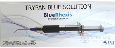 Blue Rhexis 0,06% roztok sterilný oftalmologický trypánovej modrej, kanyla 1x1 ml