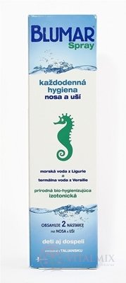 BLUMAR Spray izotonický roztok na hygienu nosa a uší, sprej 1x100 ml