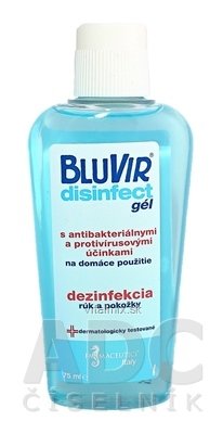 BLUVIR Disinfect gél dezinfekčný gél na ruky 1x75 ml