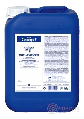 BODE Cutasept F bezfarebný alkoholový dezinfekčný prostriedok na kožu 1x5000 ml