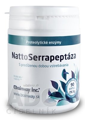 Brainway NattoSerrapeptáza cps (proteolytické enzýmy) 1x90 ks