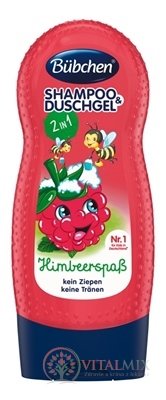 BUBCHEN KIDS SHP+SPRCH. GÉL 2v1 VESELÁ MALINA inov.2015, 1x230 ml