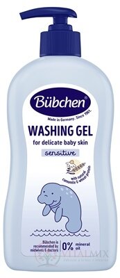 BUBCHEN UMÝVACÍ GÉL sensitive s dávkovačom, s harmančekom a pšeničnými proteínmi 1x400 ml