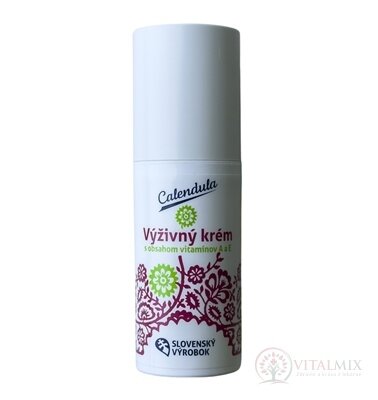 Calendula VÝŽIVNÝ KRÉM s obsahom vitamínov 1x30 g