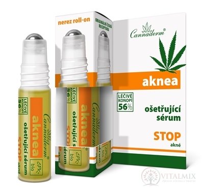 Cannaderm AKNEA ošetrujúce sérum na akné, roll-on, 1x5 ml