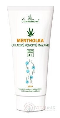 Cannaderm MENTHOLKA chladivé konopné mazanie 1x200 ml