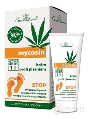 Cannaderm Mycosin krém proti plesniam 1x30 g