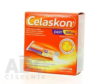 Celaskon Easy 300 mg citrónová a pomarančová príchuť 1x20 vreciek