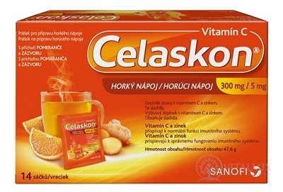 Celaskon HORÚCI NÁPOJ (300 mg/5 mg) 1x14 vreciek