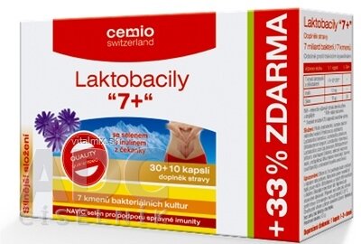 Cemio Laktobacily "7+" cps 30+10 (33% zdarma) (40 ks)