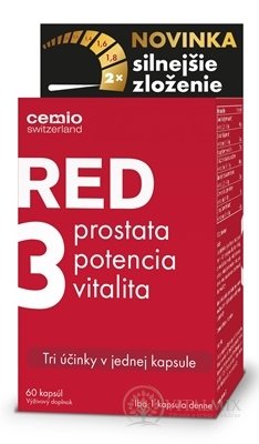 Cemio RED3 cps silnejšie zloženie 1x60 ks