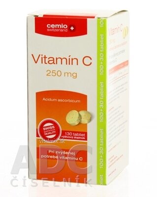 Cemio Vitamín C 250 mg tbl 100+30 (130 ks)