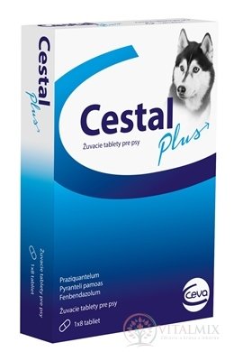 CESTAL PLUS žuvacie tablety pre psy 1x8 ks