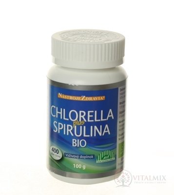 CHLORELLA plus SPIRULINA BIO tbl 1x400 ks