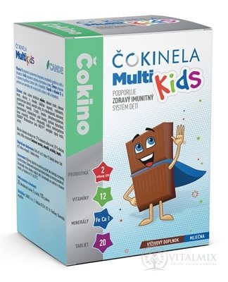 ČOKINELA Multi Kids čokoládové tabličky 1x20 ks
