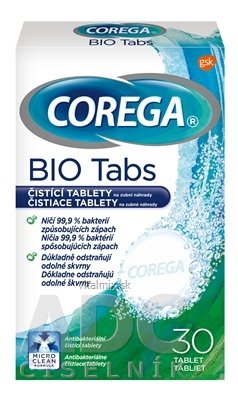COREGA BIO Tabs antibakteriálne čistiace tablety 1x30 ks