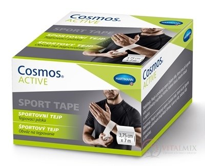 Cosmos ACTIVE Športový tejp biely (3,75cm x 7m) 1x1 ks