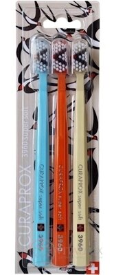 CURAPROX CS 3960 supersoft Lastovičia edícia zubná kefka (2+1) 1x3 ks