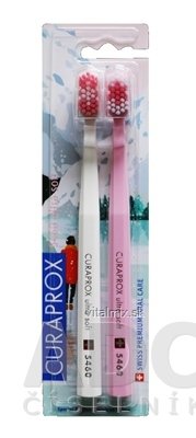 CURAPROX CS 5460 ultrasoft Zimná Edícia - ružová zubná kefka (dvojbalenie), 1x2 ks