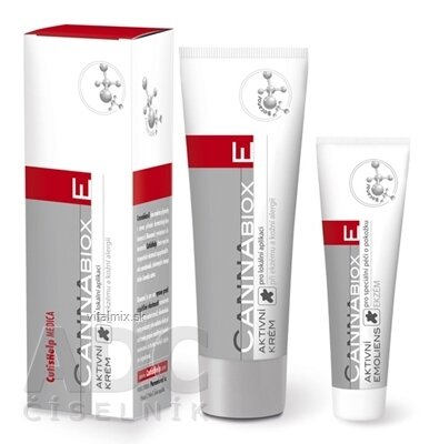 CutisHelp CANNABIOX - E aktívny krém pri ekzéme a kožnej alergii 50 ml + DARČEK emoliens 15 ml, 1x1 set