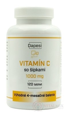 Dapesi VITAMÍN C so šípkami 1000 mg tbl 1x120 ks