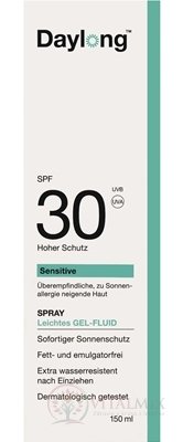 Daylong Sensitive SPF 30 gel - fluid v spreji 1x150 ml