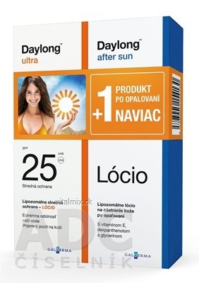 Daylong ultra SPF 25 + After sun Lócio NAVIAC lócio 200 ml + lócio 200 ml, 1x1 set