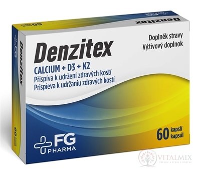 DENZITEX - FG Pharma cps (inov. 2022) (calcium+D3+K2) 1x60 ks