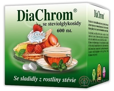 DiaChrom s glykozidmi steviolu tbl 1x600 ks