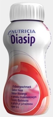 Diasip s jahodovou príchuťou 24x200 ml