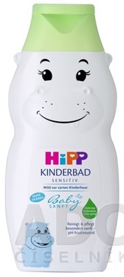 HiPP BabySANFT Detský kúpeľ sensitiv, hroch 1x300 ml