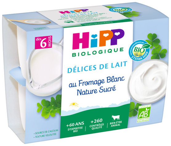 HIPP BIO Mliečny dezert tvarohový 4x100g