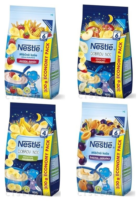 NESTLÉ DETSKÉ KAŠE 300G MIX 4KS