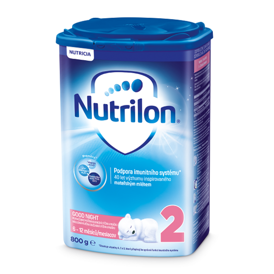 Nutrilon 2 Pronutra Good Night mliečna výživa v prášku na dobrú noc (od ukonč. 6. mesiaca) 1x800 g