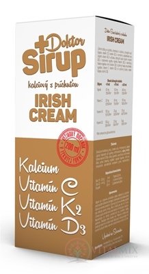 Doktor Sirup kalciový sirup s príchuťou IRISH CREAM 1x200 ml